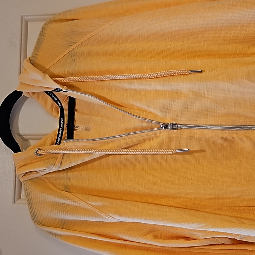 Calvin Klein Performance Light Yellow Zipper Swea… - image 4